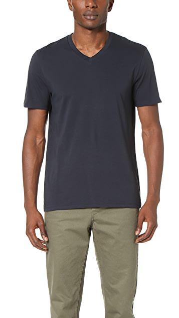 商品Vince|短袖皮玛棉 V 领 T 恤,价格¥340,第1张图片