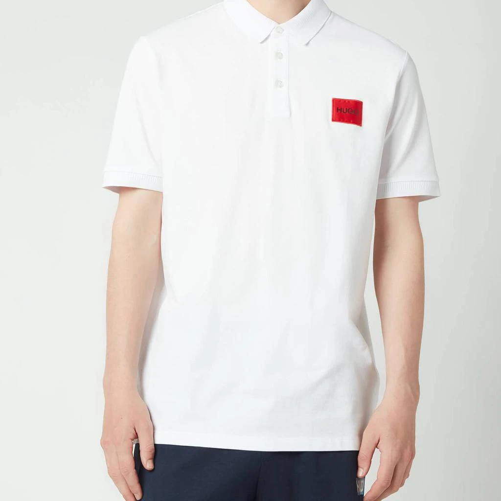 商品Hugo Boss|HUGO Men's Slim Fit Pique Polo Shirt - White,价格¥364,第1张图片