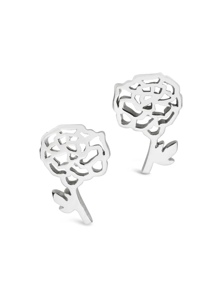 商品Sterling Forever|Birth Flower Stud Earrings,价格¥294,第2张图片详细描述