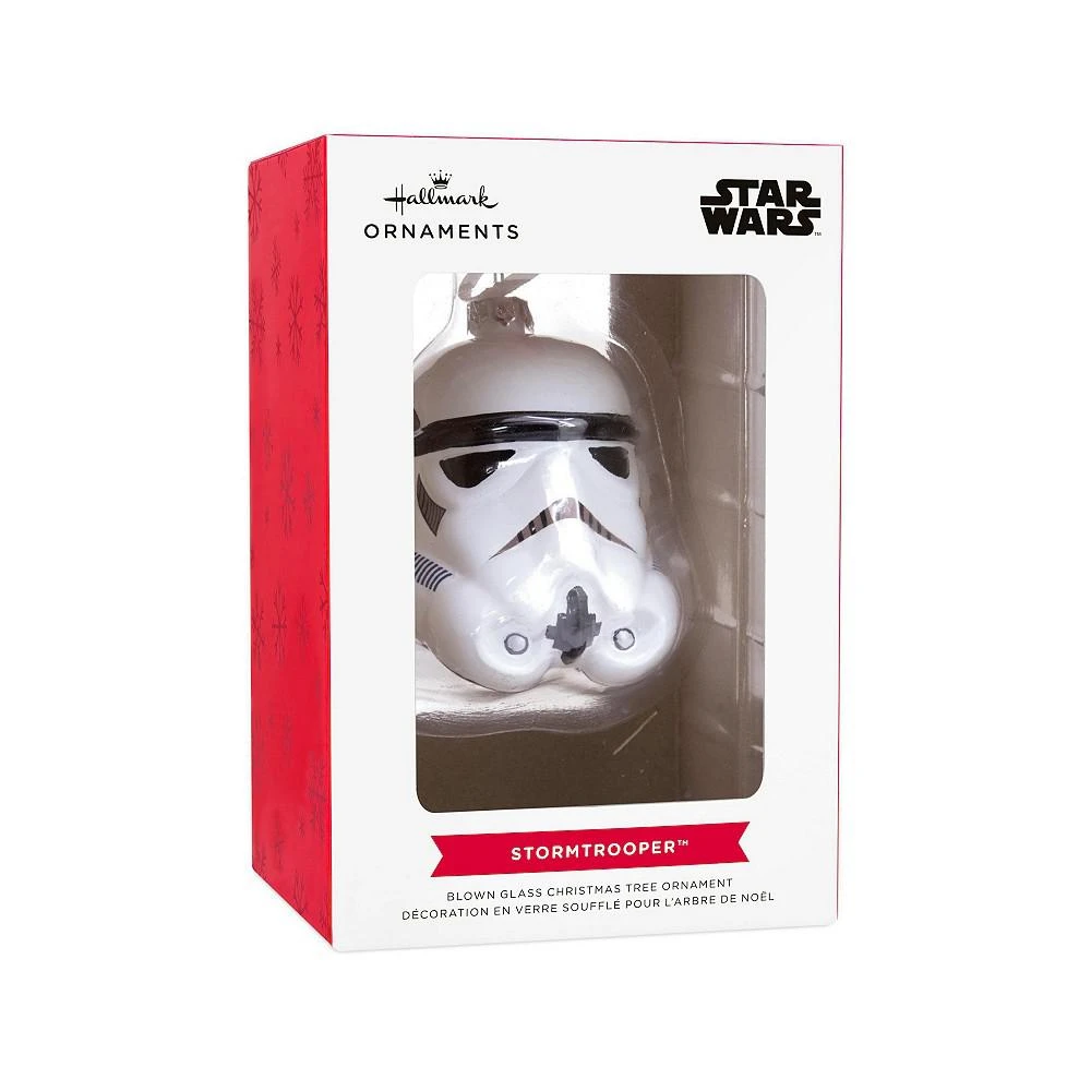 商品Hallmark|Christmas Ornament Star Wars Stormtrooper Helmet Blown Glass,价格¥52,第3张图片详细描述