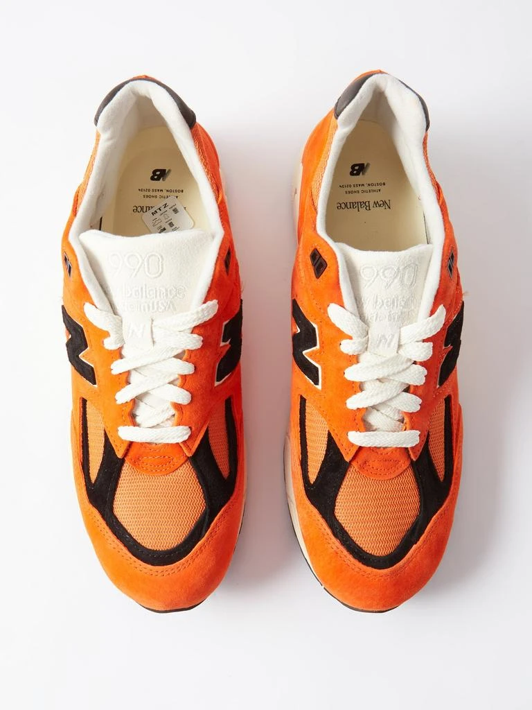 商品New Balance|Made in USA 990v2 suede and mesh trainers,价格¥1471,第4张图片详细描述