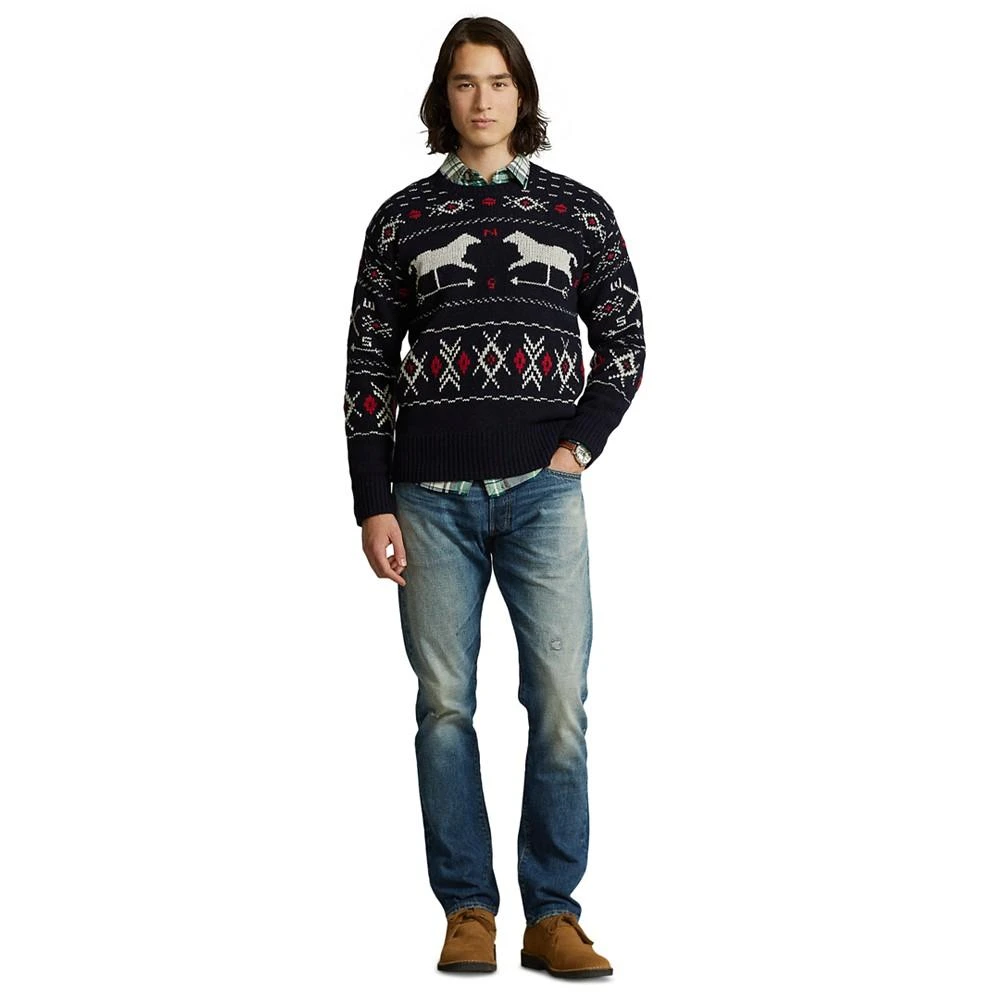 商品Ralph Lauren|Men's Weathervane Wool-Silk Sweater,价格¥668,第4张图片详细描述