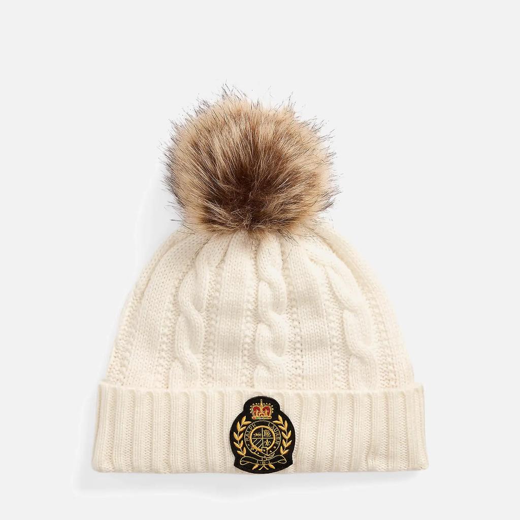 Lauren Ralph Lauren Pompom Cable-Knit Beanie商品第1张图片规格展示