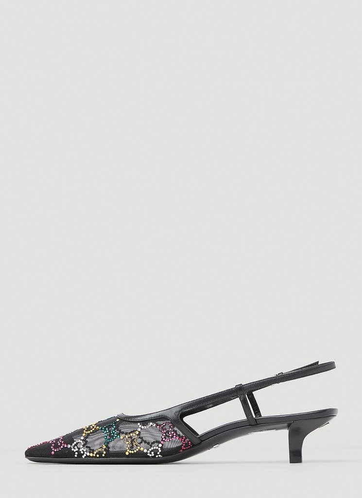 商品Gucci|GG Embellished Kitten Heels,价格¥4396,第3张图片详细描述