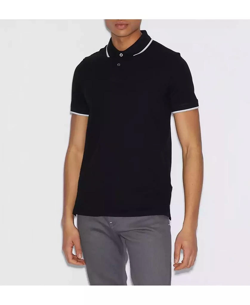 商品Armani Exchange|Men's Contrast Tipped Polo Shirt,价格¥486,第1张图片