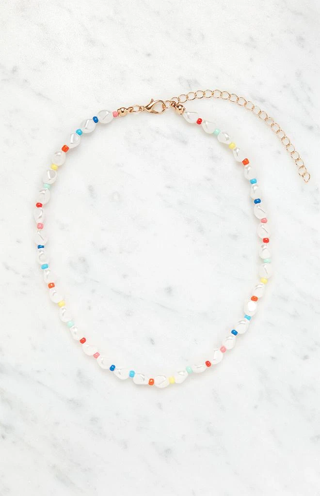 商品LA Hearts|Pastel Pearl Choker Necklace,价格¥46,第3张图片详细描述