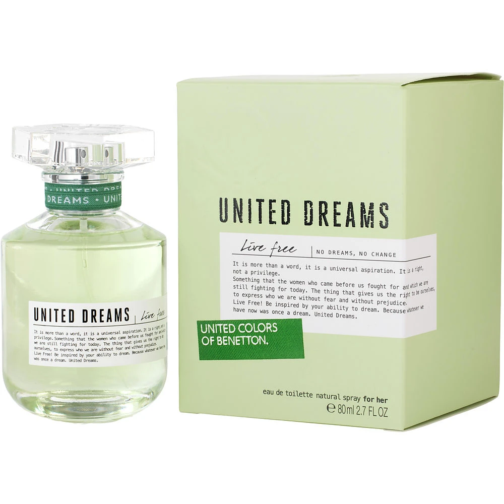 商品UNITED COLORS OF BENETTON.|Benetton 贝纳通 自由生活女士淡香水 EDT 80ml,价格¥98,第1张图片