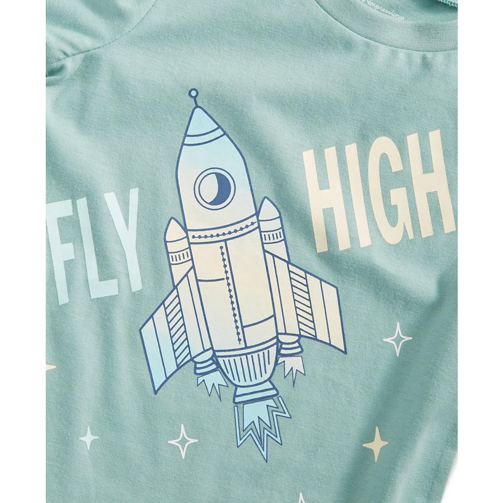 Baby Boys Fly High Rocket T-Shirt, Created for Macy's商品第3张图片规格展示