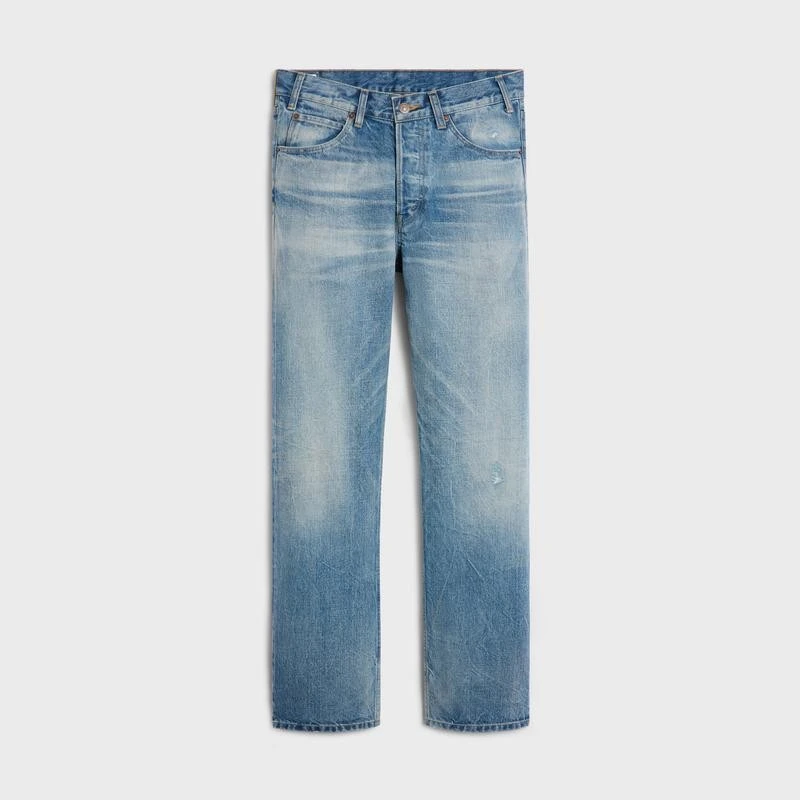 商品Celine|【预售3-7天】CELINE赛琳 男士水洗蓝棉牛仔裤,价格¥6930,第1张图片