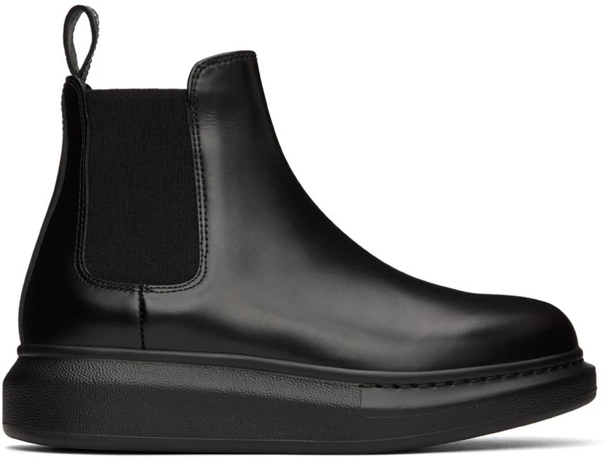 商品Alexander McQueen|Black Hybrid Chelsea Boots,价格¥1467,第1张图片