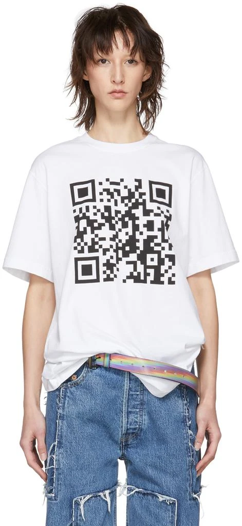 商品Vetements|White QR Code T-Shirt,价格¥1199,第1张图片