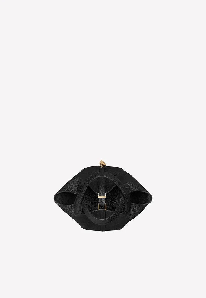 商品Hermes|Picotin Lock 18 in Black Taurillon Clemence with Gold Hardware,价格¥38429,第3张图片详细描述