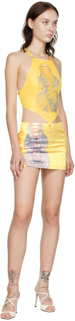 商品RoomSERVICE888|SSENSE Exclusive Yellow Graphic Camisole,价格¥491,第4张图片详细描述