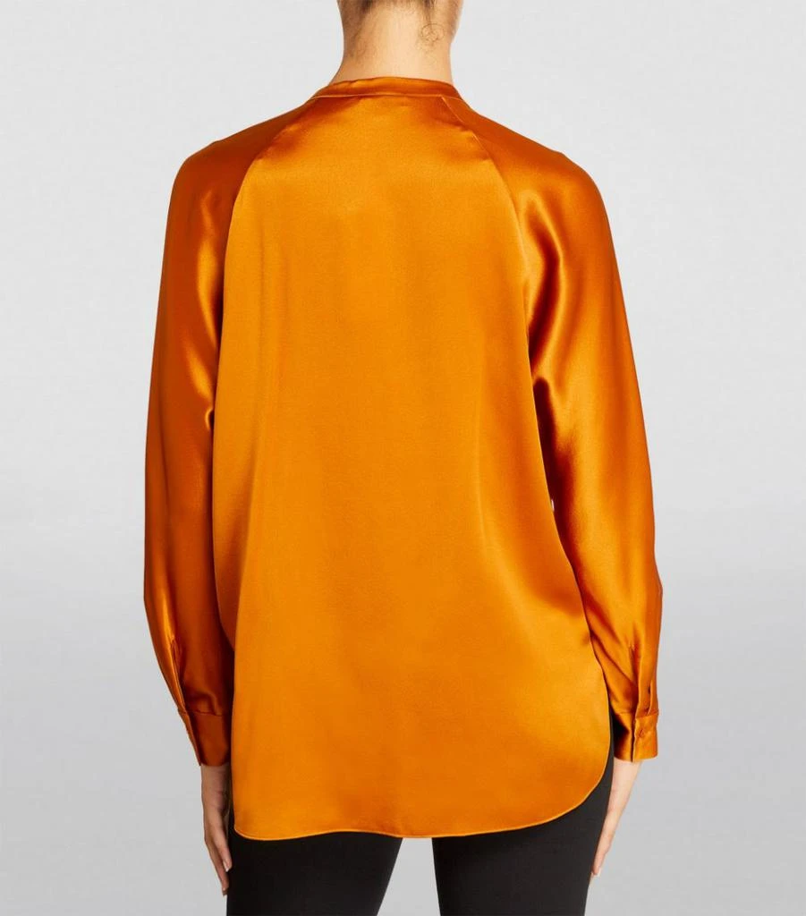 商品Vince|Silk Band Collar Blouse,价格¥1625,第4张图片详细描述