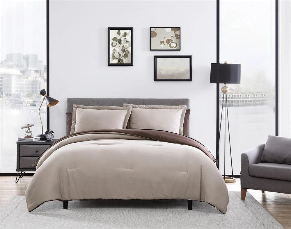 商品The Nesting Company|Chestnut Reversible 7 Piece bed in a bag Comforter Set,价格¥1040,第3张图片详细描述