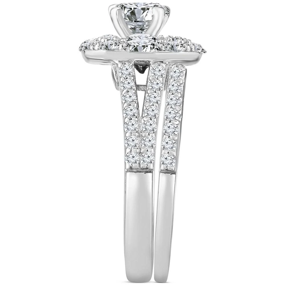 商品Macy's|Diamond Round & Baguette Bridal Set (2 ct. t.w.) in 14k White Gold,价格¥67019,第4张图片详细描述