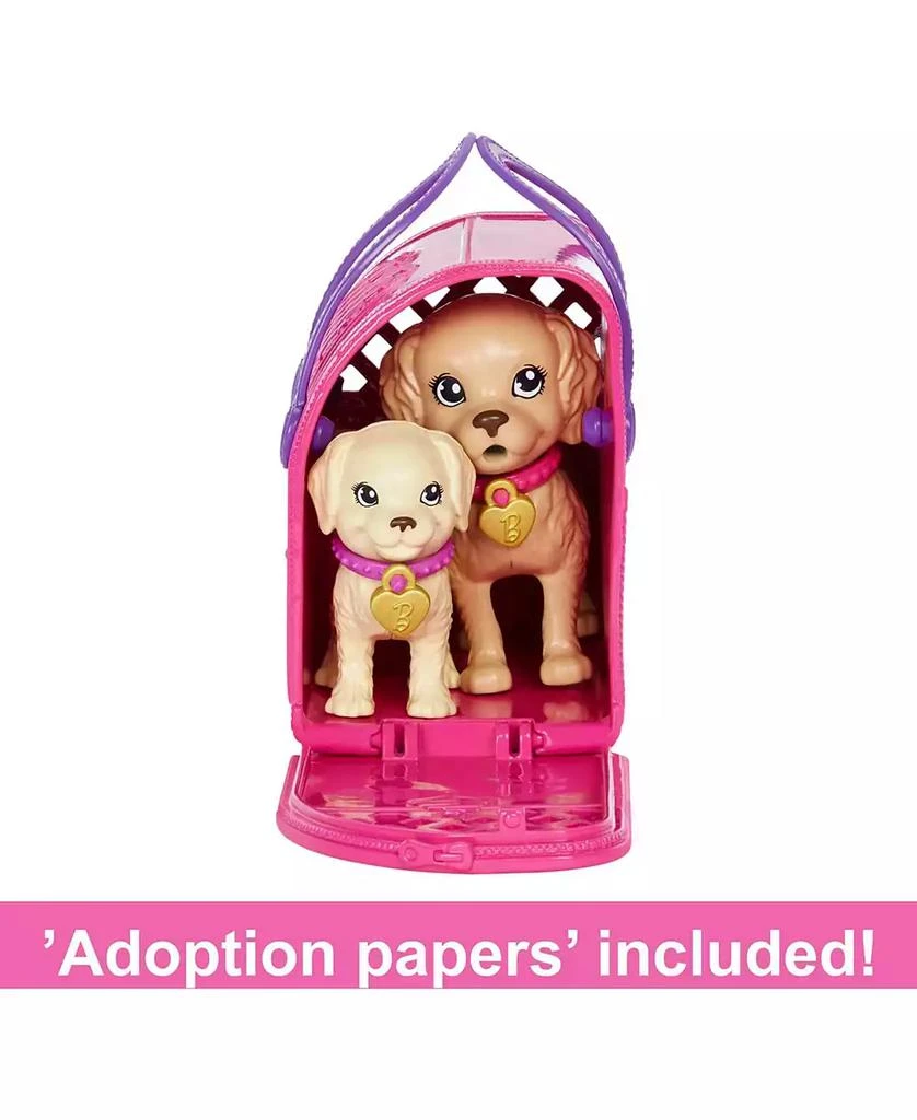 Doll and Accessories Pup Adoption Playset with Doll, 2 Puppies and Color-Change 商品