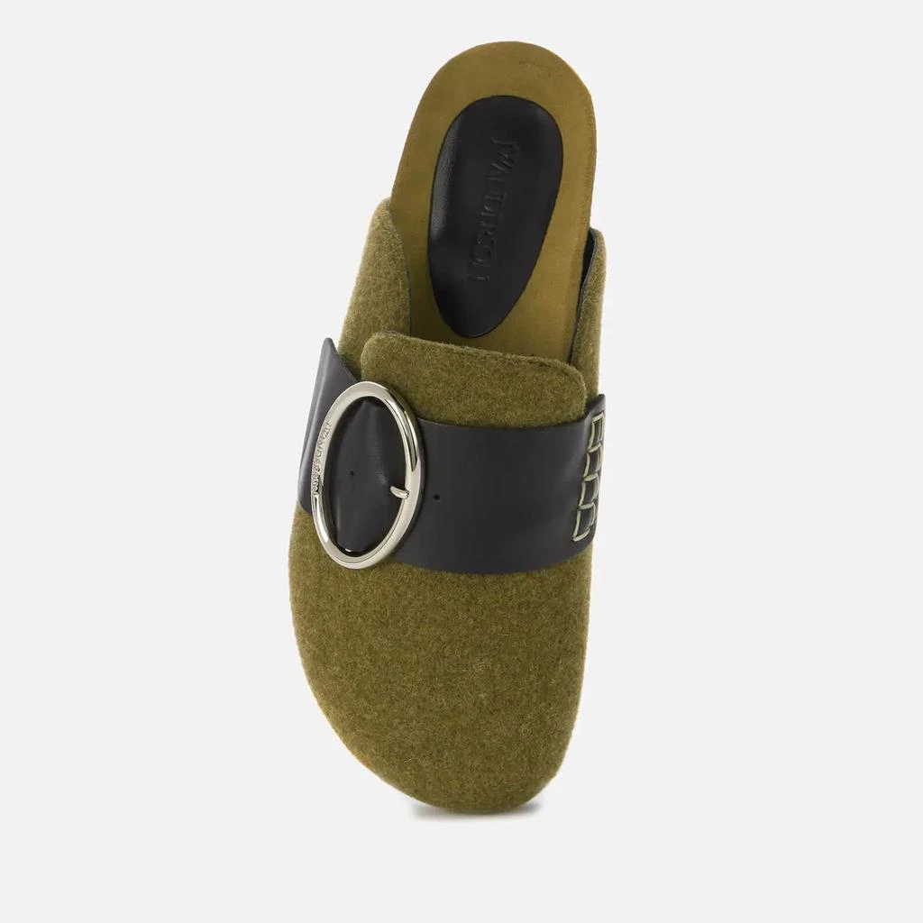 商品JW Anderson|JW Anderson Women's Felt Mules,价格¥928,第3张图片详细描述