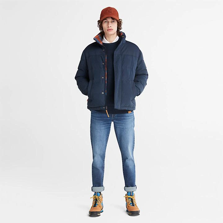 商品Timberland|Welch Mountain Reversible Puffer Jacket for Men in Navy,价格¥2945,第3张图片详细描述