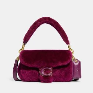 商品Coach|Coach Pillow Tabby 18 Shearling and Leather Bag,价格¥3777,第1张图片详细描述