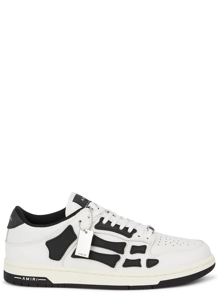 商品AMIRI|Skel monochrome leather sneakers,价格¥4793,第1张图片