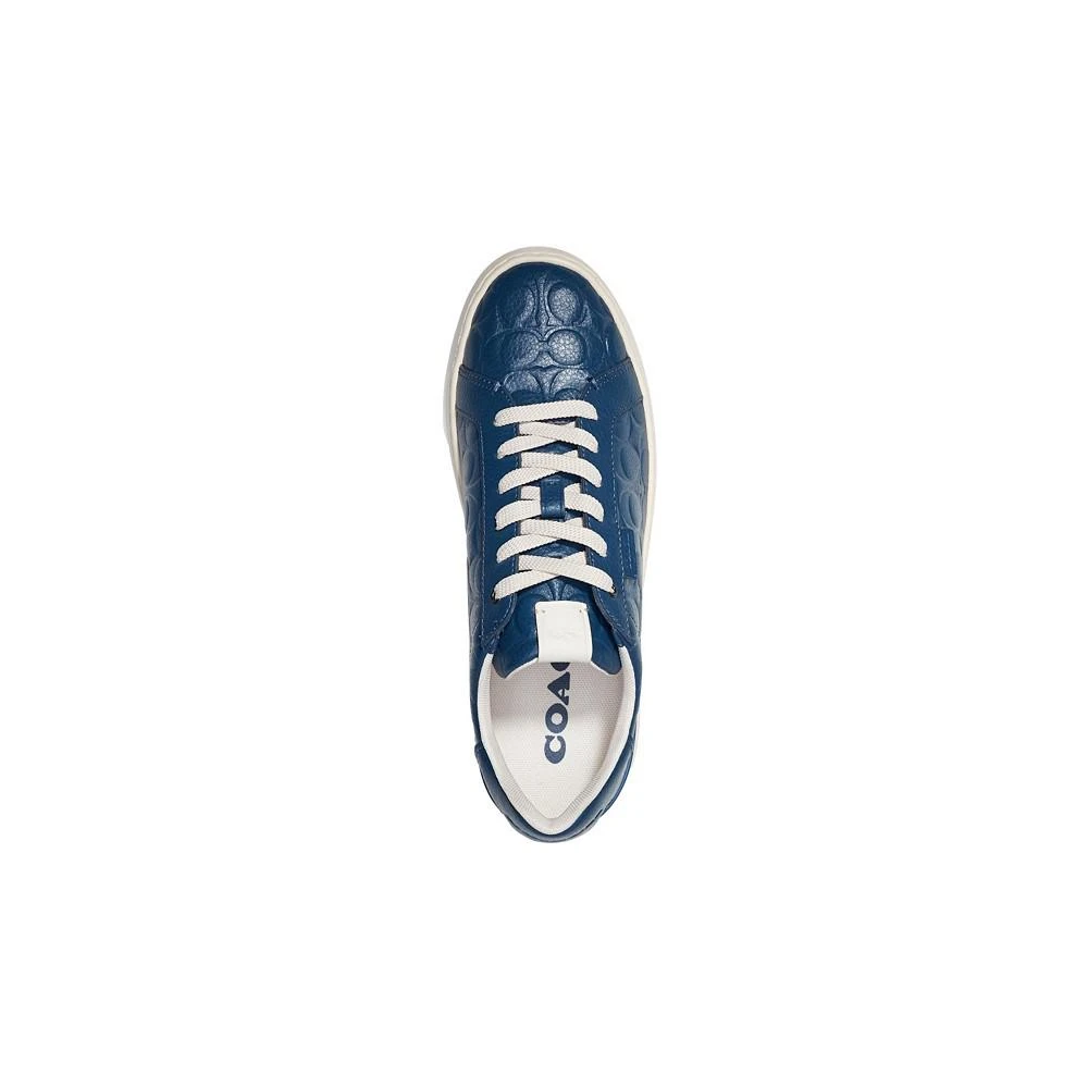 商品Coach|Men's Lowline Signature Leather Low Top Sneakers,价格¥1236,第4张图片详细描述