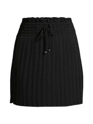 商品Karl Lagerfeld Paris|​Ribbed Knit Drawstring Mini Skirt,价格¥301,第3张图片详细描述