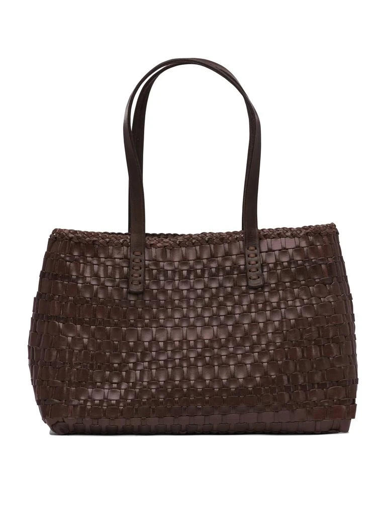 商品DRAGON DIFFUSION|Salvage Irregular Woven Tote 35x25x12 Cm Shoulder Bags Brown,价格¥2553,第3张图片详细描述