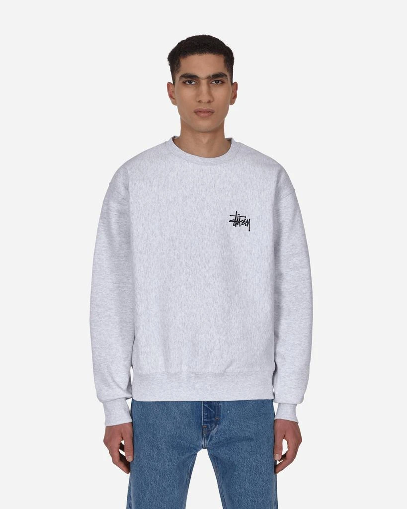 商品STUSSY|Basic Logo Crewneck Sweatshirt Grey,价格¥934,第1张图片