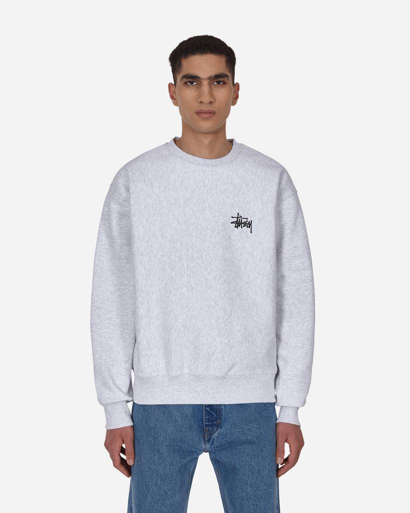 商品STUSSY|Basic Logo Crewneck Sweatshirt Grey,价格¥886,第1张图片