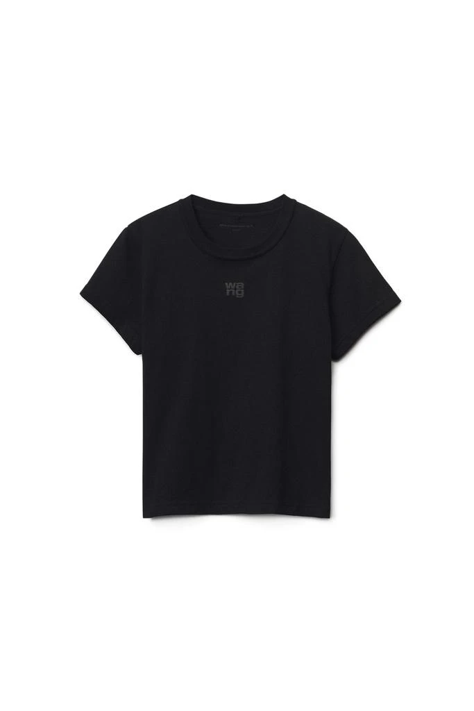 商品Alexander Wang|PUFF LOGO SHRUNKEN TEE IN COTTON JERSEY,价格¥1125,第1张图片