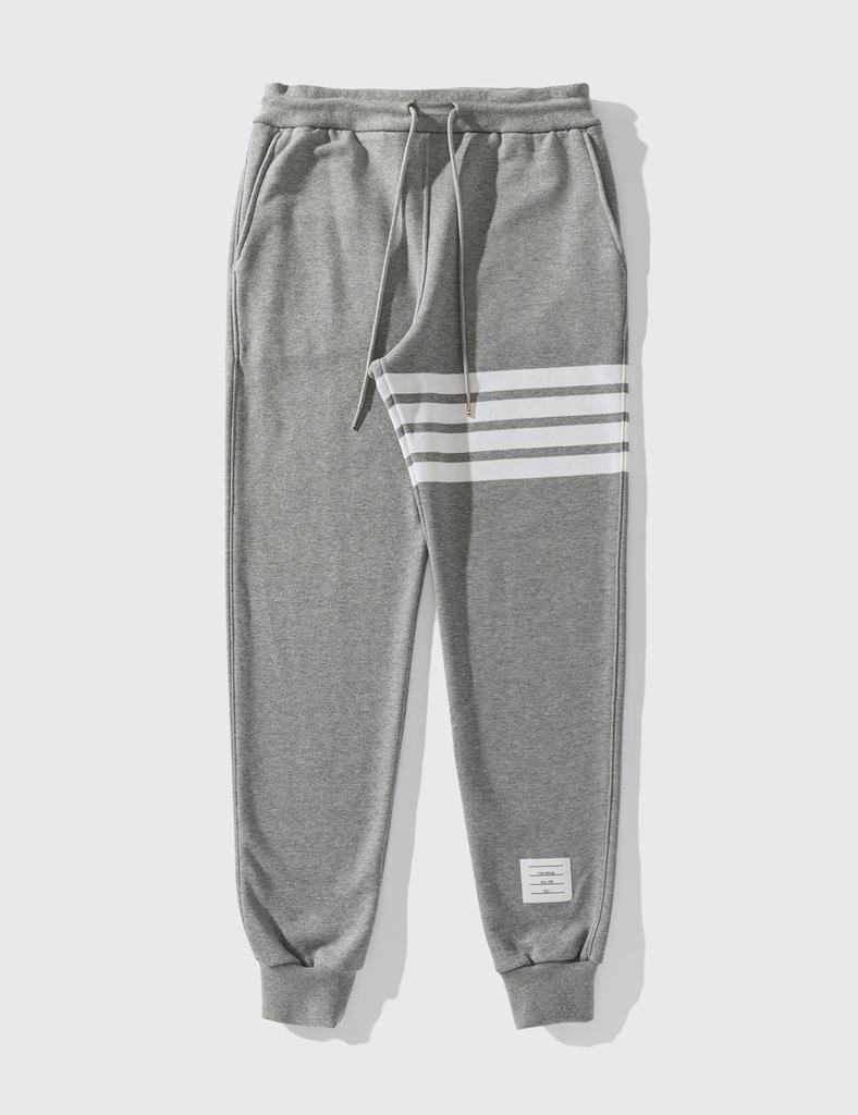 商品Thom Browne|Cotton Loopback Knit Engineered 4-Bar Sweatpants,价格¥5599,第1张图片