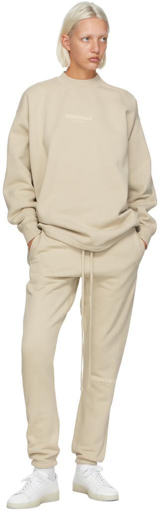 商品Essentials|Beige Relaxed Crewneck Sweatshirt,价格¥589,第6张图片详细描述