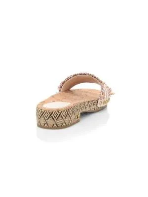 商品Coach|Brayden Raffia Sandals,价格¥395,第3张图片详细描述