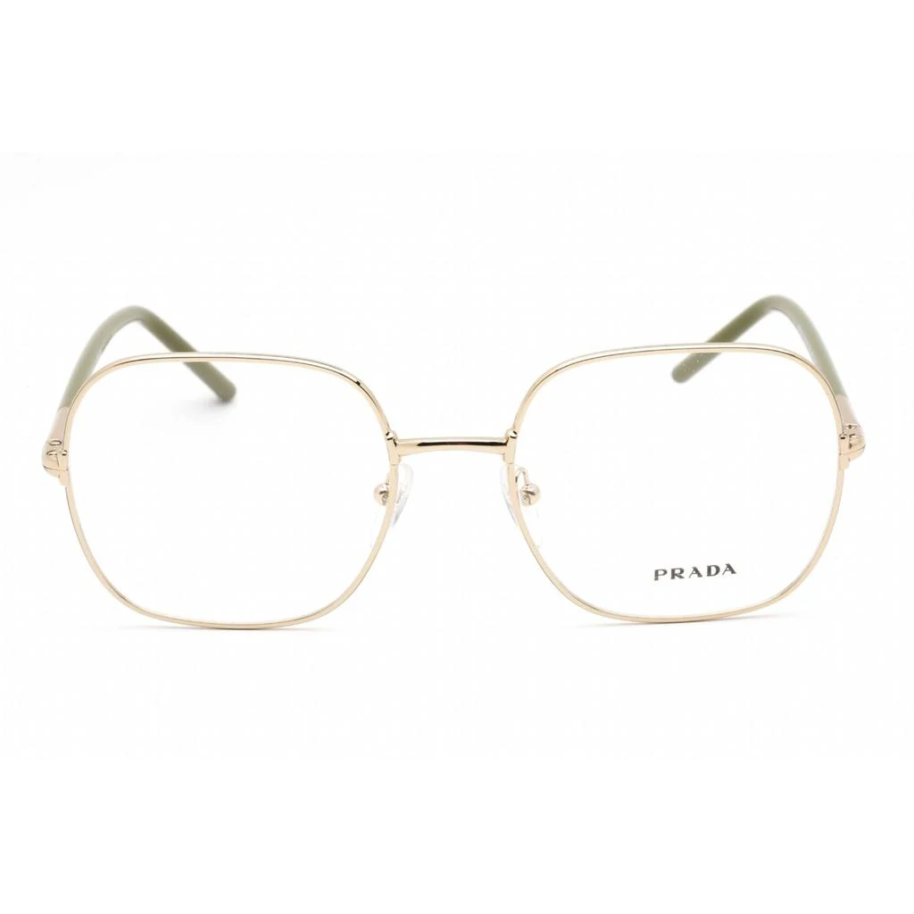 商品Prada|Prada Women's Eyeglasses - Full Rim Square Pale Gold Metal Frame | 0PR 56WV ZVN1O1,价格¥892,第2张图片详细描述