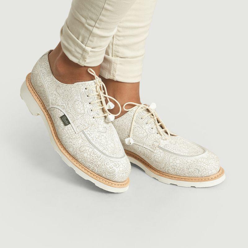 商品Paraboot|Laser Chambord Derbies White Paraboot,价格¥2775,第4张图片详细描述