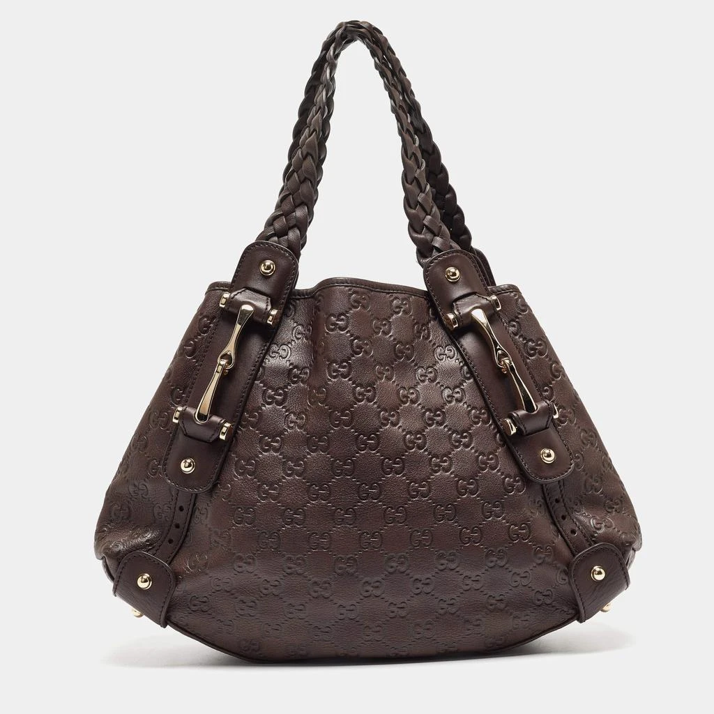 商品[二手商品] Gucci|Gucci Dark Brown Guccissima Leather Small Pelham Shoulder Bag,价格¥5016,第1张图片