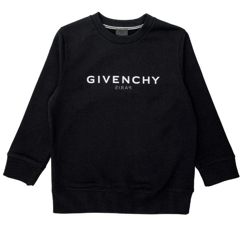 商品Givenchy|大童款 黑色圆领logo印花卫衣 仅剩12A码【香港仓极速发货】,价格¥1514,第1张图片