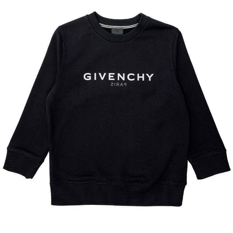 商品Givenchy|大童款 黑色圆领logo印花卫衣【香港仓极速发货】,价格¥1498,第1张图片