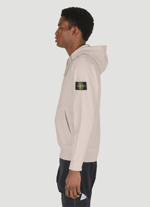 商品Stone Island|Logo-Patch Hooded Sweatshirt in Pink,价格¥2726,第3张图片详细描述