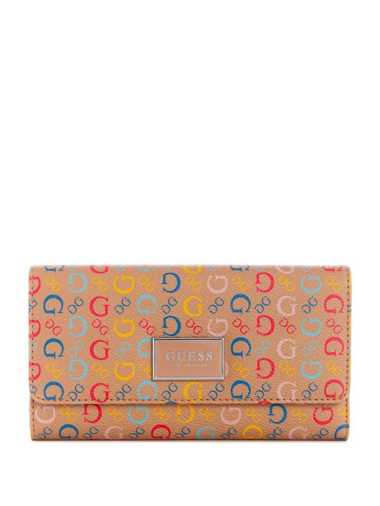 商品Guess Factory|Abree Logo Saffiano Slim Wallet,价格¥185-¥199,第6张图片详细描述