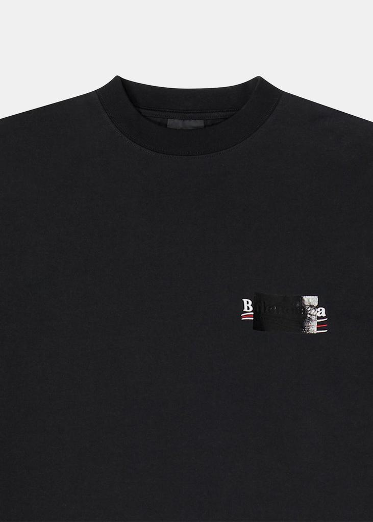 Balenciaga Black Large Fit Logo T-Shirt商品第7张图片规格展示