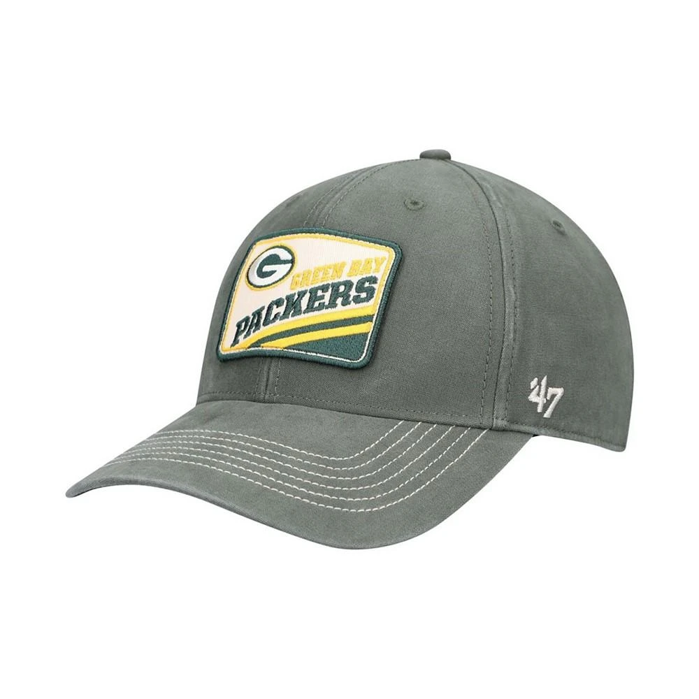 商品47 Brand|Men's Green Green Bay Packers Upland MVP Logo Adjustable Hat,价格¥143,第1张图片