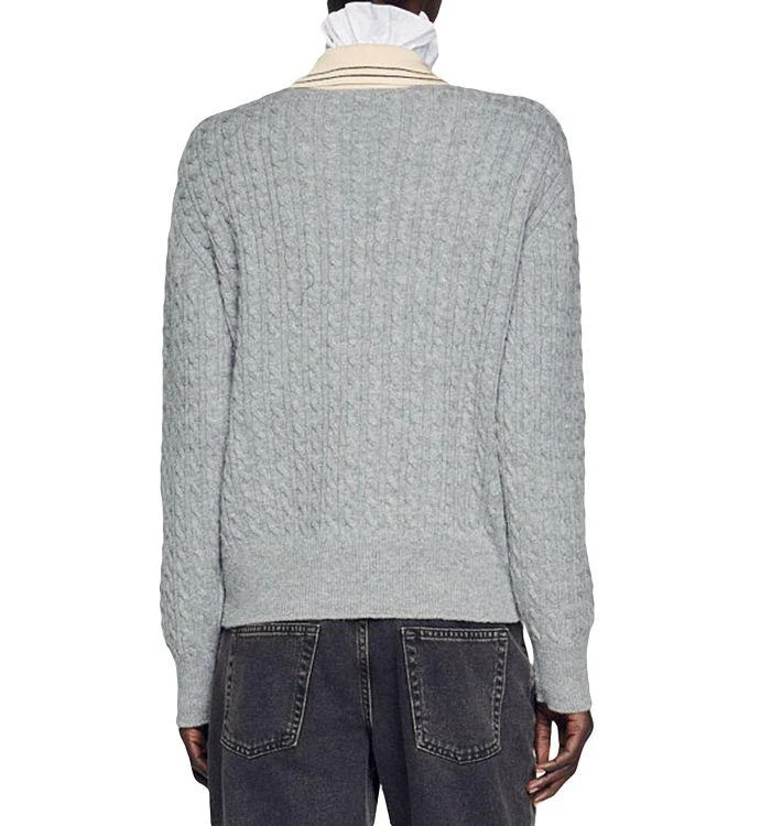 商品Sandro|Nea Cable Knit Sweater,价格¥1385,第2张图片详细描述