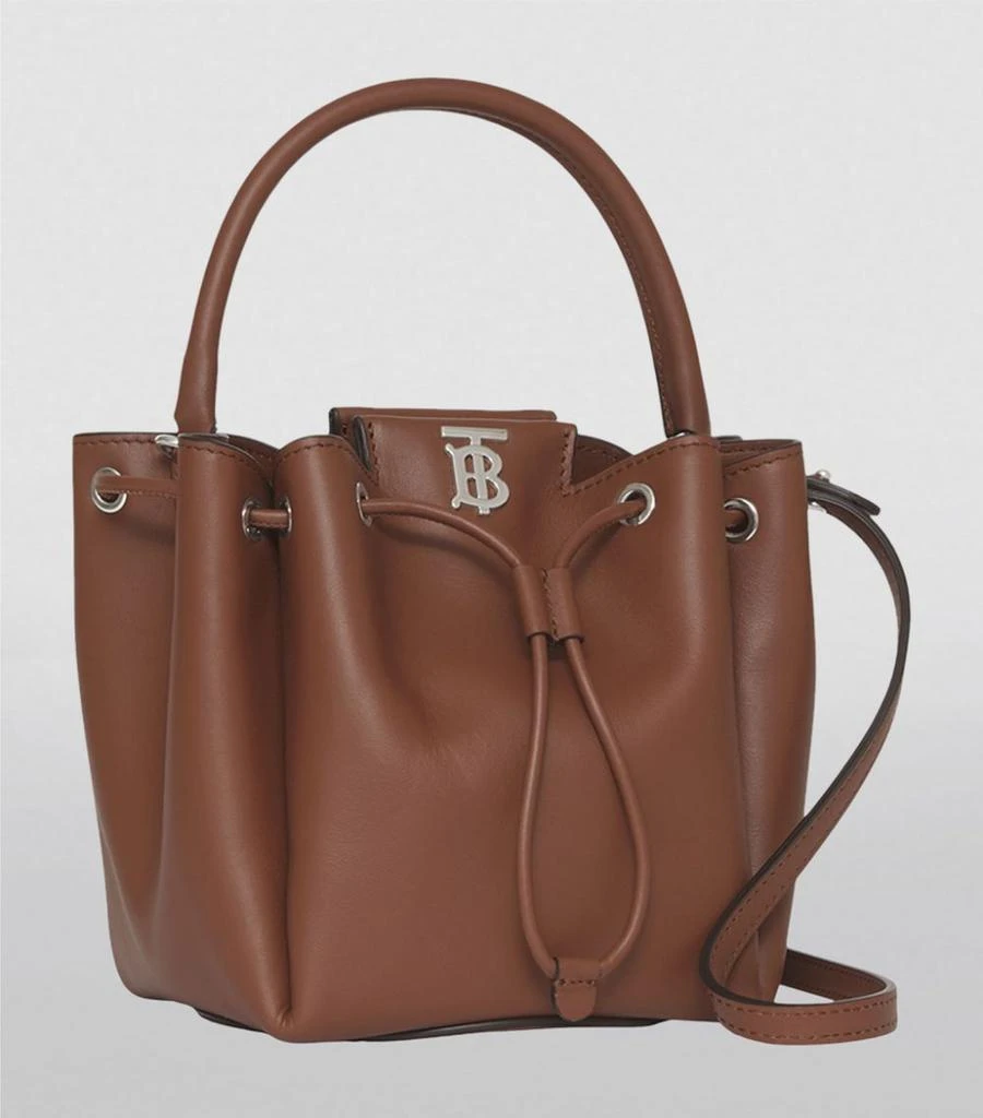 商品Burberry|Leather TB Monogram Bucket Bag,价格¥9655,第3张图片详细描述