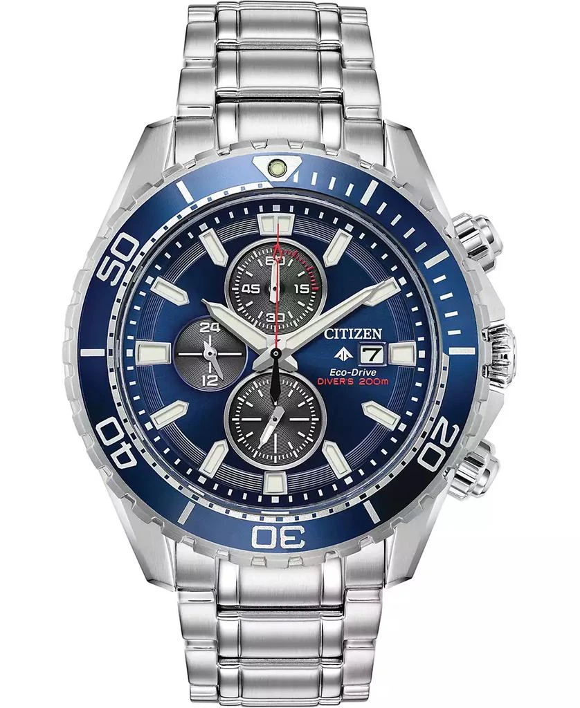 商品Citizen|Eco-Drive Men's Chronograph Promaster Diver Stainless Steel Bracelet Watch 46mm,价格¥4226,第1张图片