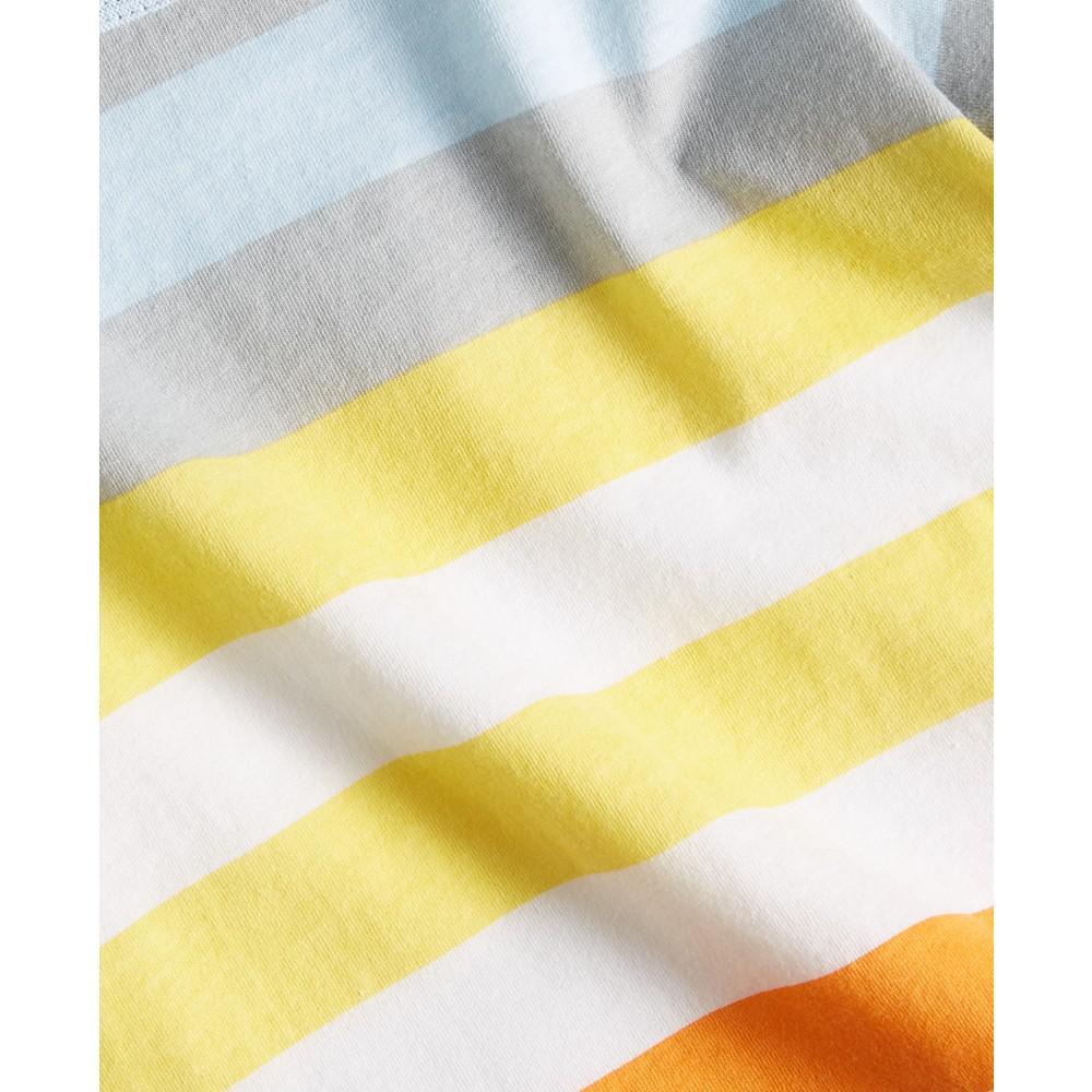 商品First Impressions|Baby Boys Colorblocked Stripe-Print T-Shirt, Created for Macy's,价格¥30,第5张图片详细描述