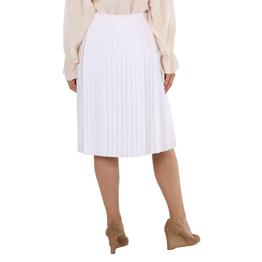 商品Burberry|Burberry Pleated Skirt With Silk Lining In Optic White, Brand Size 10 (US Size 8),价格¥1302,第3张图片详细描述