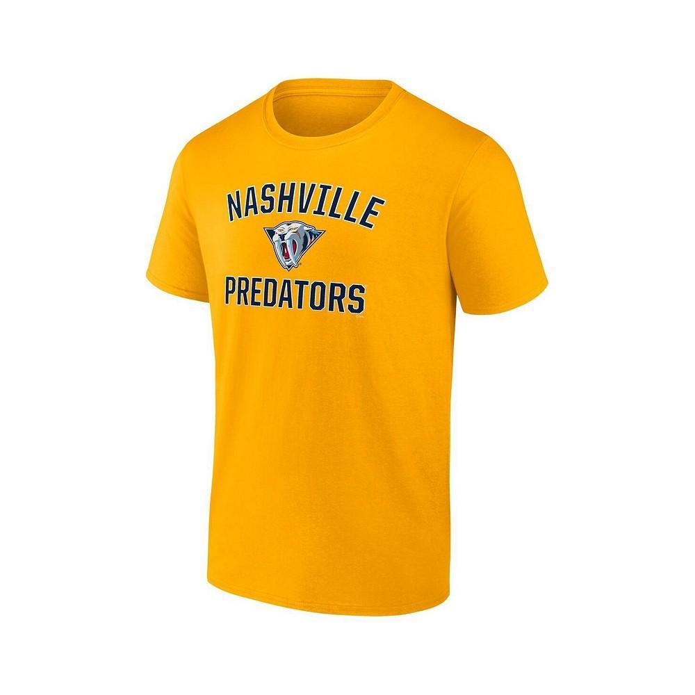 商品Fanatics|Men's Branded Yellow Nashville Predators Special Edition 2.0 Wordmark T-shirt,价格¥216,第5张图片详细描述