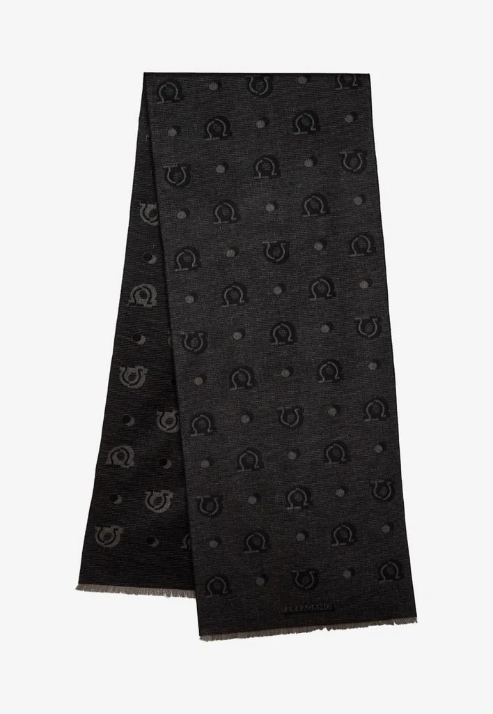 商品Salvatore Ferragamo|Logo Jacquard Silk Scarf,价格¥2760,第1张图片